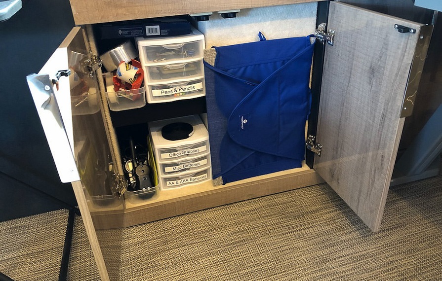 RV Kitchen Storage - Think Outside the Box