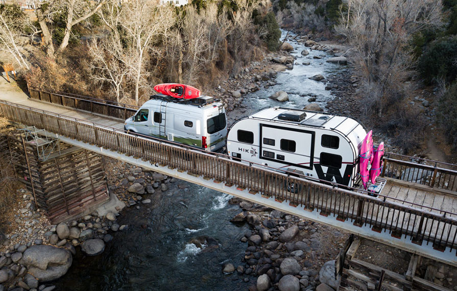 Comparing a Class C RV, Rugged Vans & a Small Towable - Winnebago