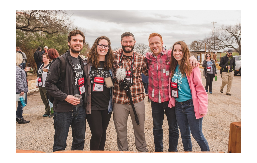 Melanie and Jeremy Scroggins with their Summit friends