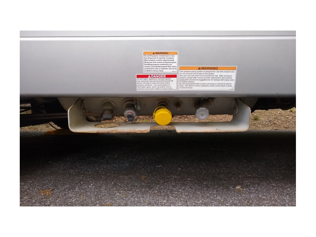 Fixed onboard propane tank