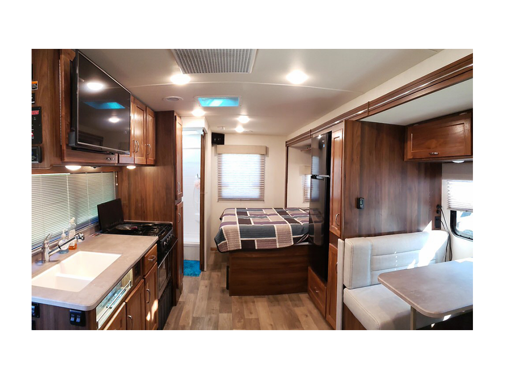 Interior shot of Vita from front to back