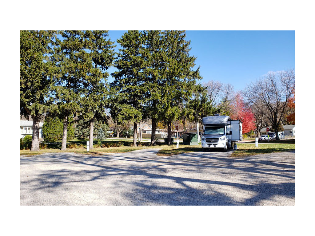 Vita parked at Service Center campground