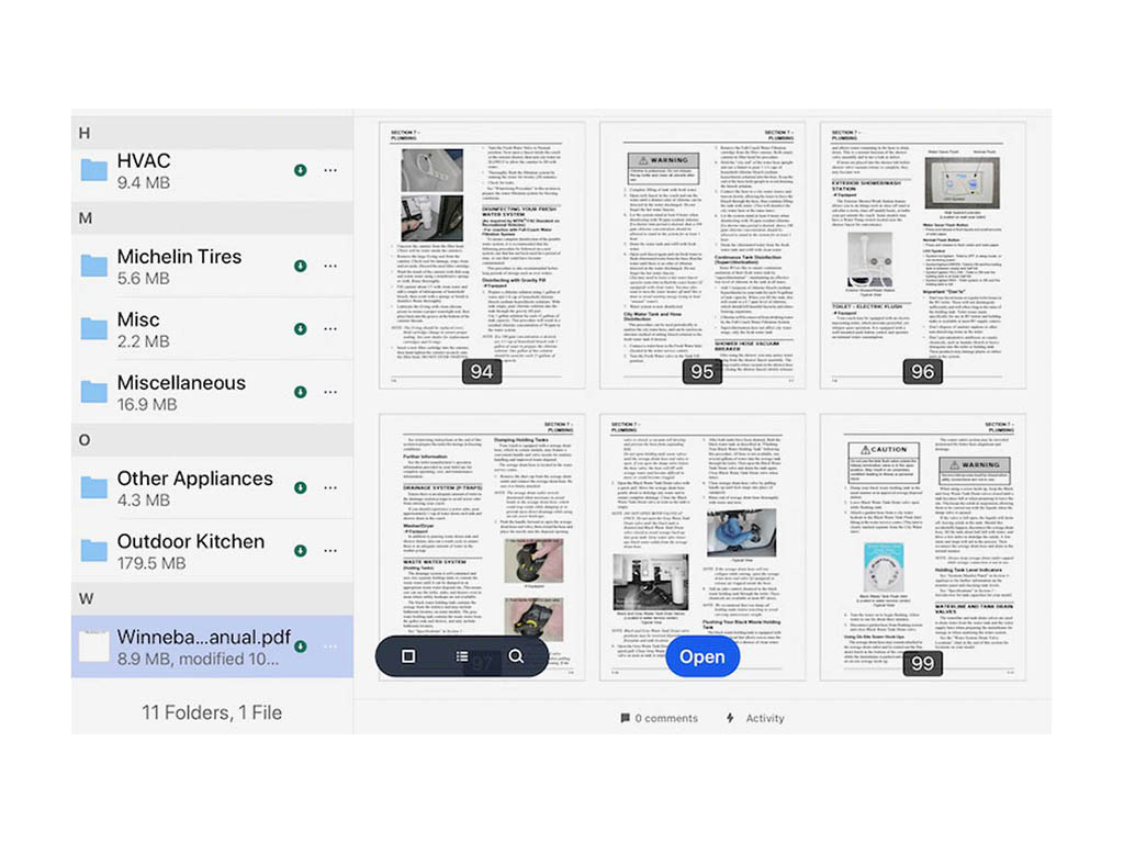 PDF documents of Horizon manual