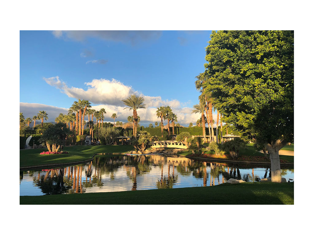 View from patio of Outdoor Resorts looking out onto water