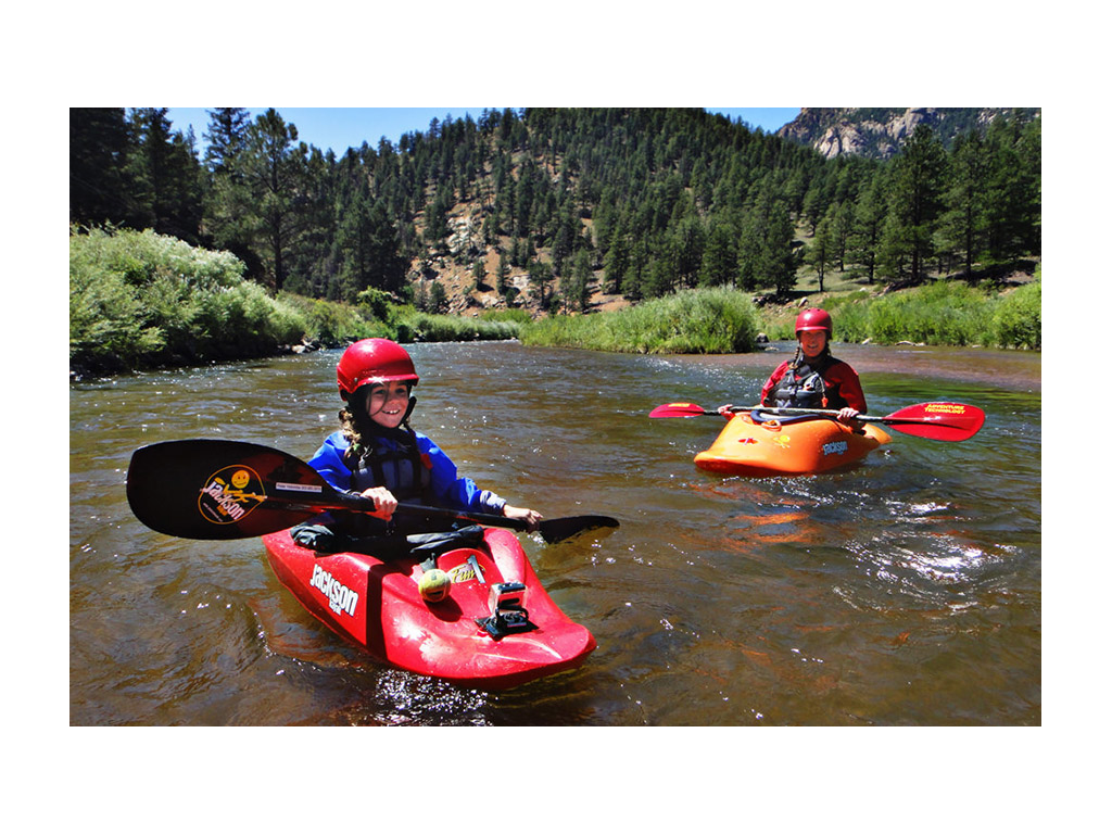 Abby and Kathy kayaking