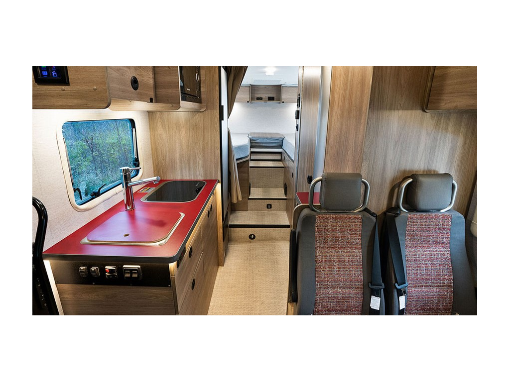 Interior shot of EKKO from front to back