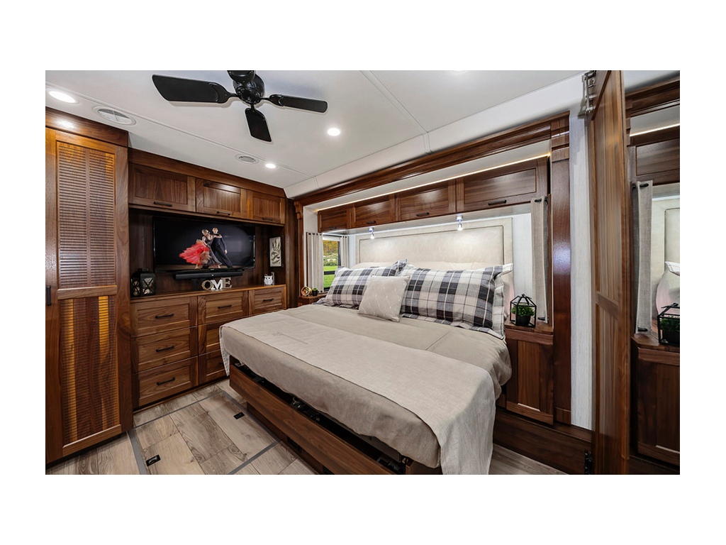 Bed in Winnebago Journey