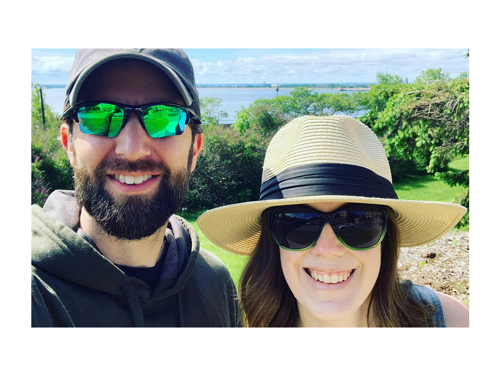 Lindsey and Dan smiling for a selfie