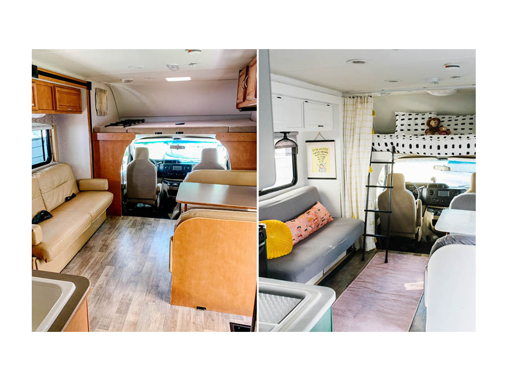 Inside of renovated Minnie Winnie