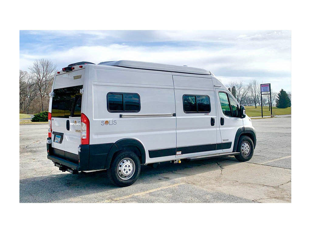 Winnebago Solis parked at Winnebago Factory Service Center