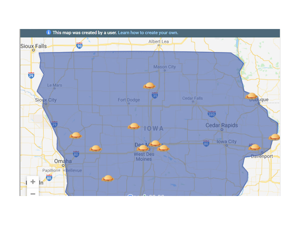 Screenshot of Pork Tenderloin Trail map