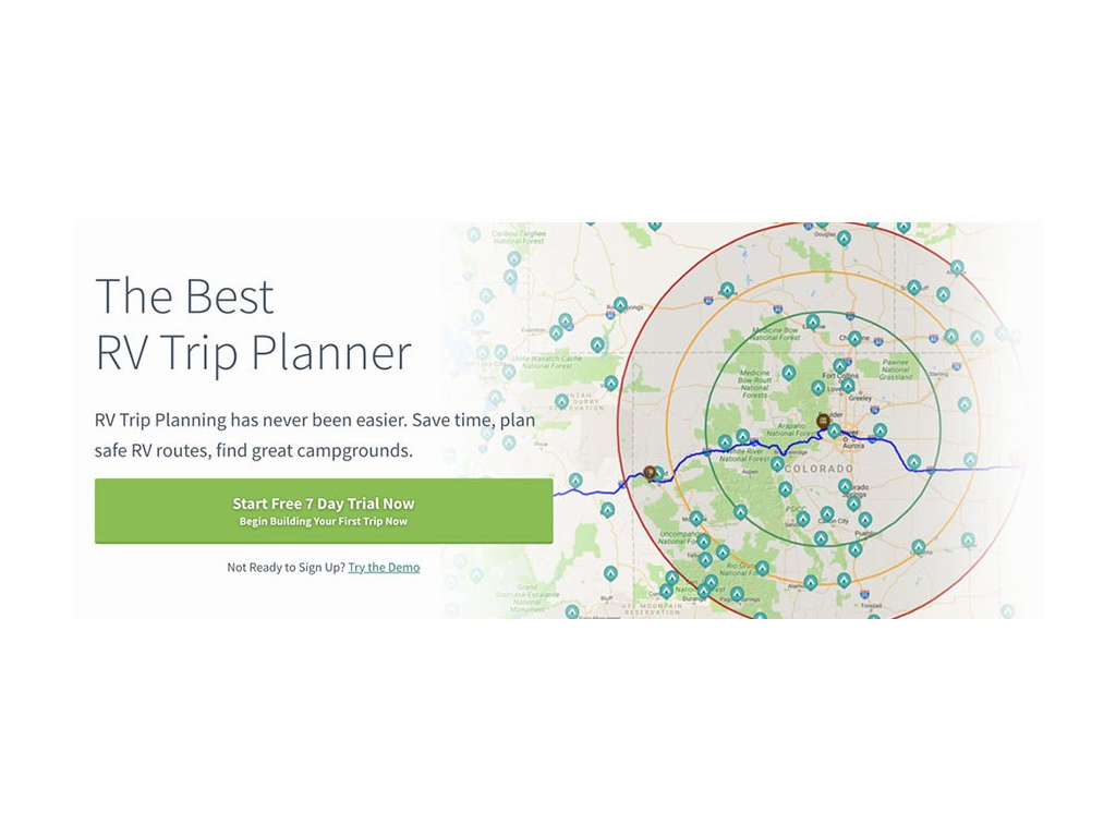 Screen of RV Trip Wizard