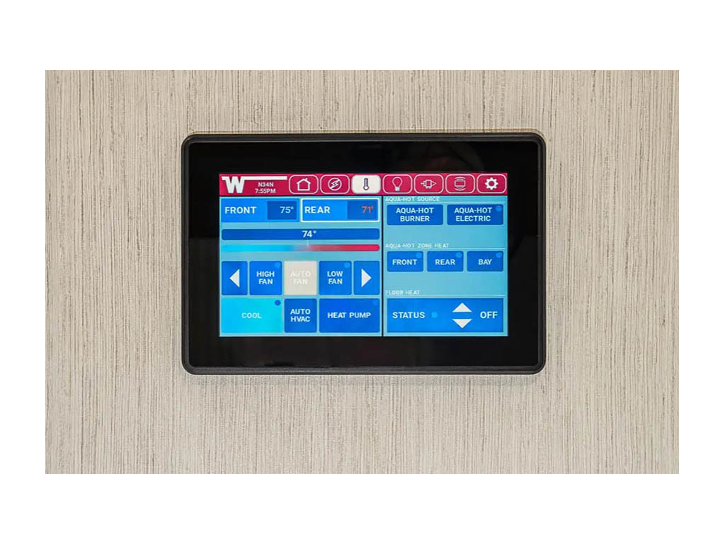 Screen of the Winnebago Connect