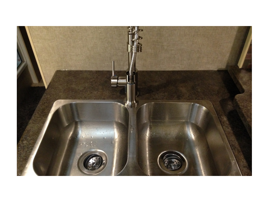 Large kitchen sink.