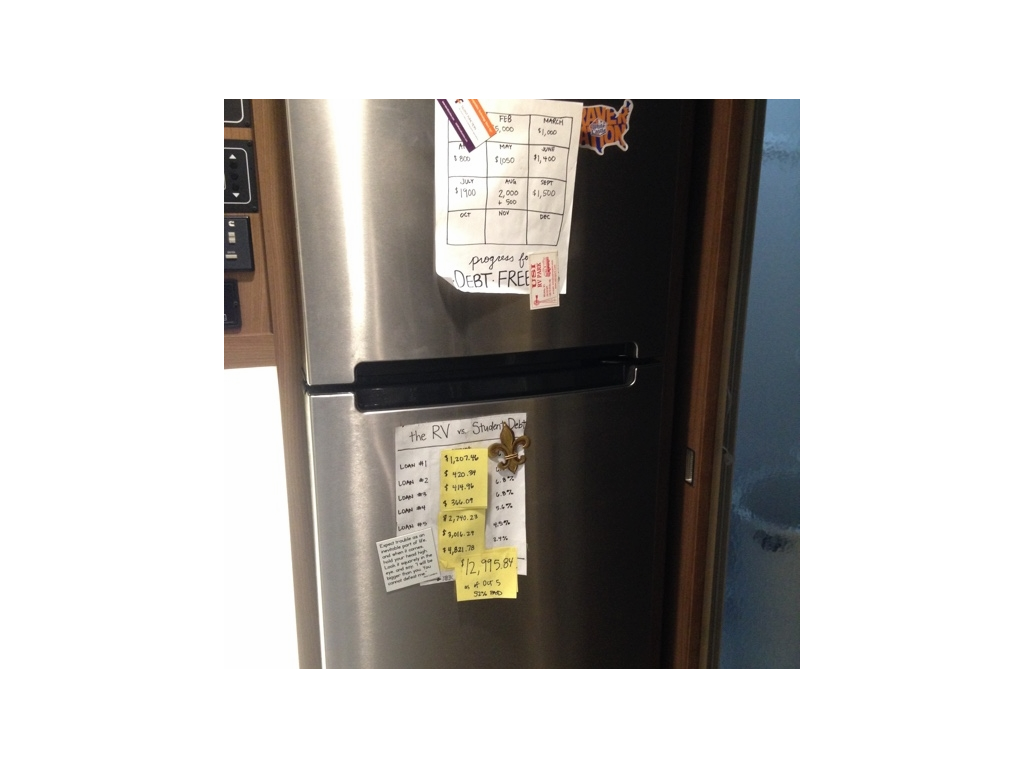 Commercial-sized fridge.