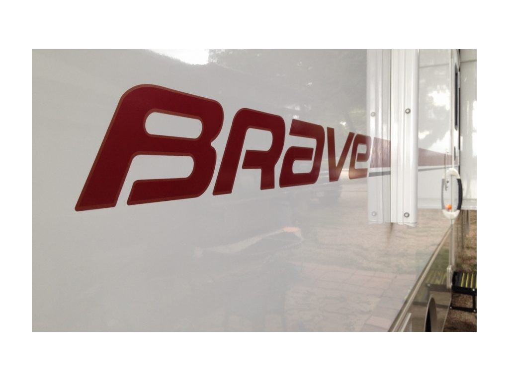 Side of the Winnebago Brave.