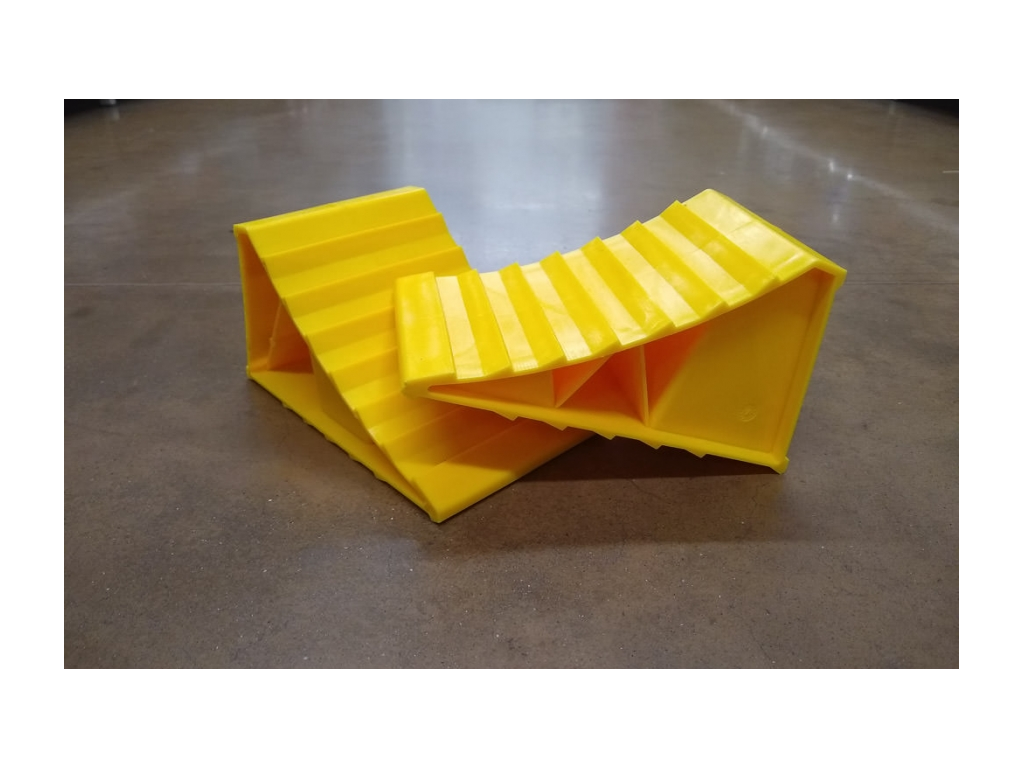 A set of yellow wheel clocks