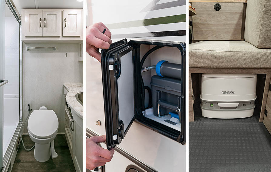 Regular Toilet In Rv Beginner’s Guide to RV Toilets & Tips for the Dump Station - Winnebago