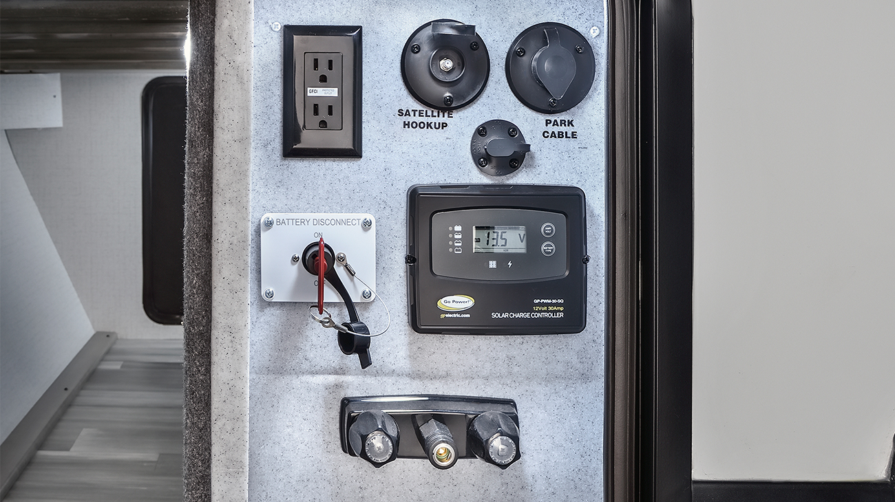 Voyage travel trailer docking station