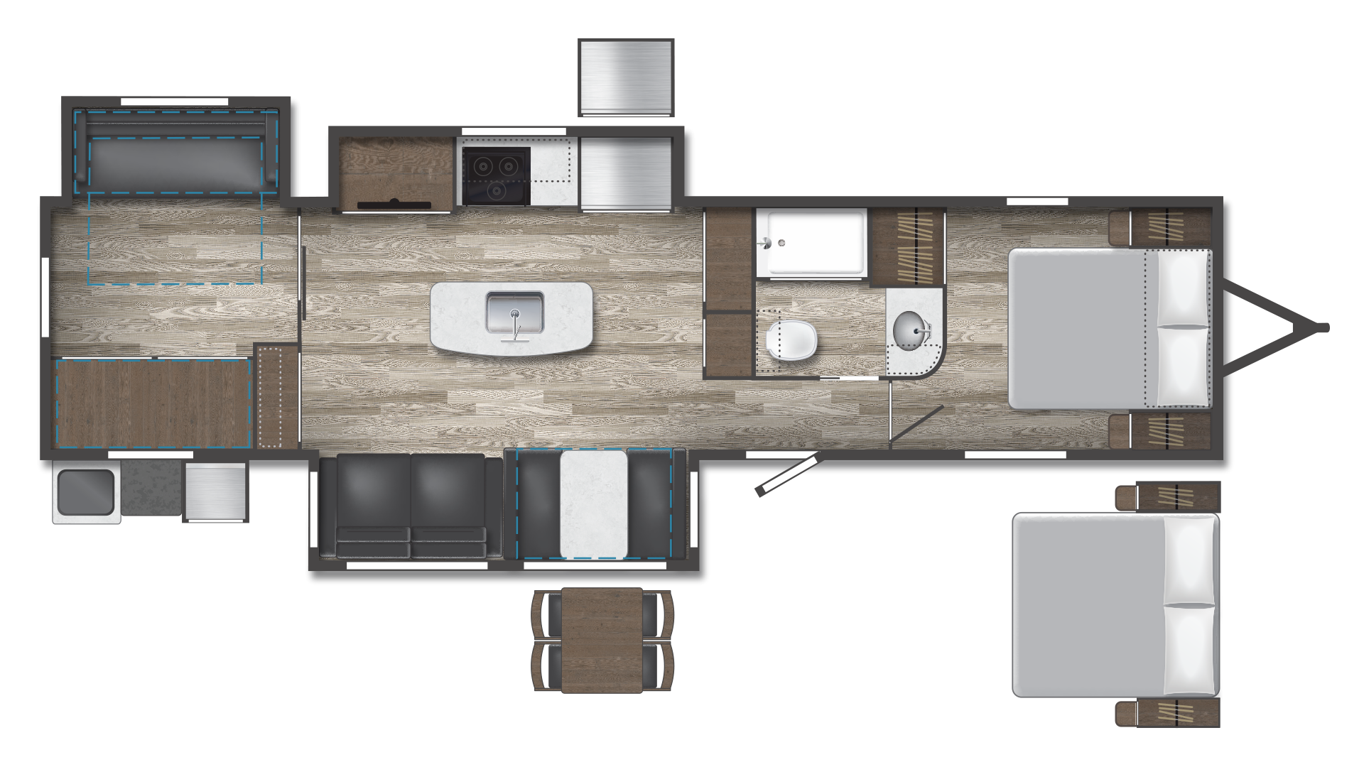 2026 Winnebago Voyage V3538BR floor plan
