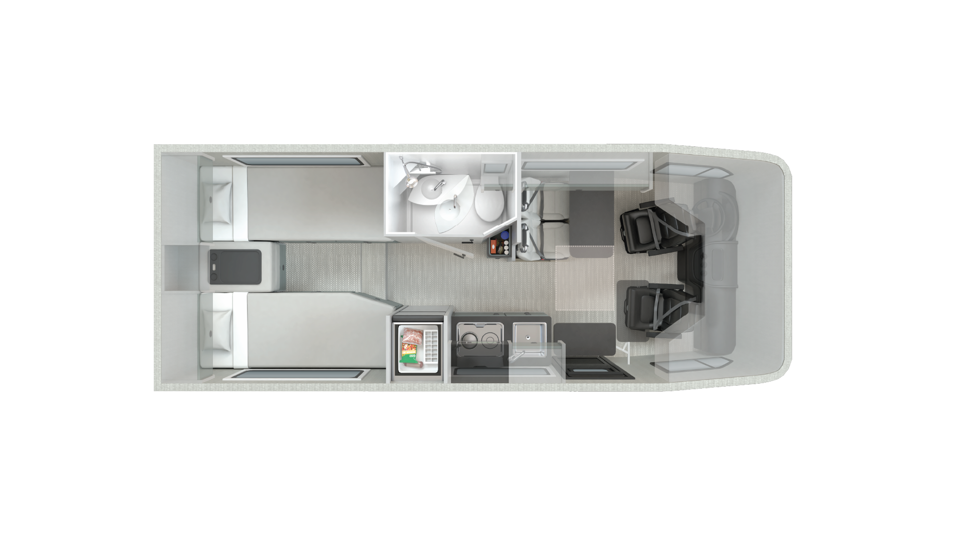 2026 Winnebago EKKO 22A floor plan