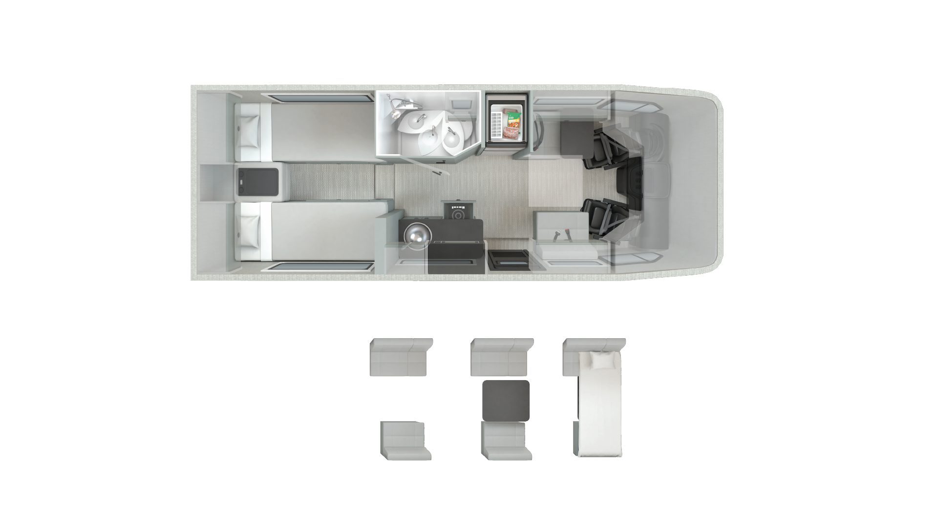 2026 Winnebago EKKO Sprinter 23B floor plan