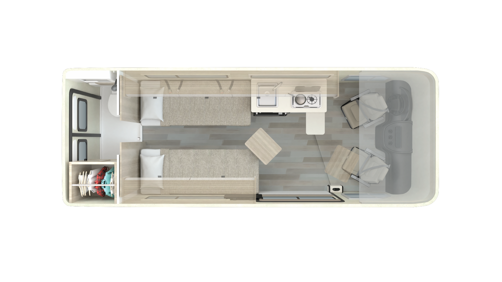 2026 Winnebago Travato 59K floor plan
