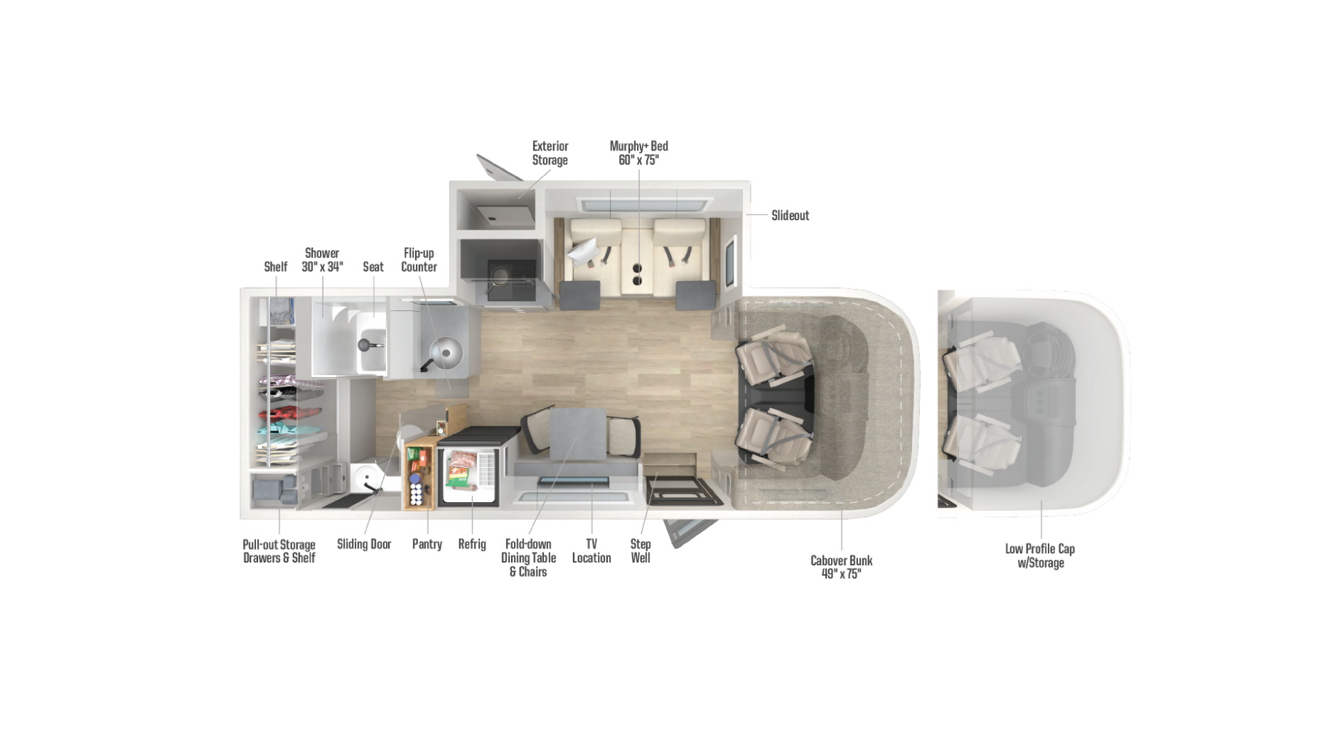 2026 Winnebago View 24T floor plan