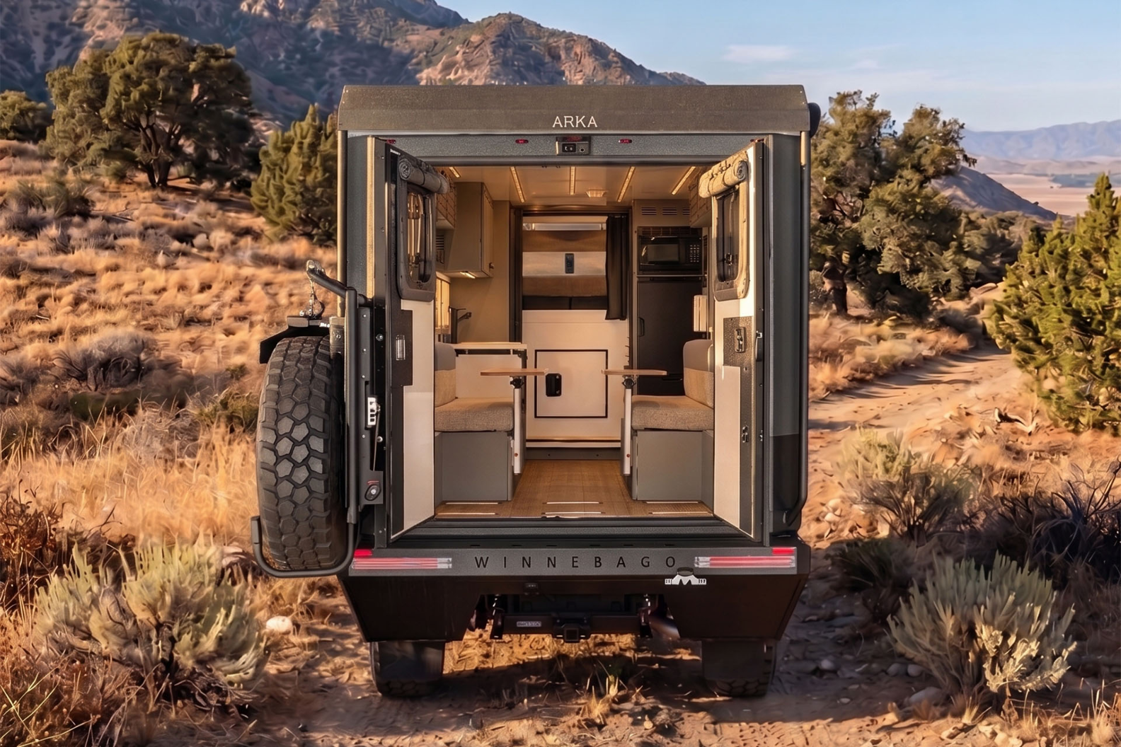 Arka Modular Winnebago ARKA 20Z Floorplan | Modular Off-Road RV for 4