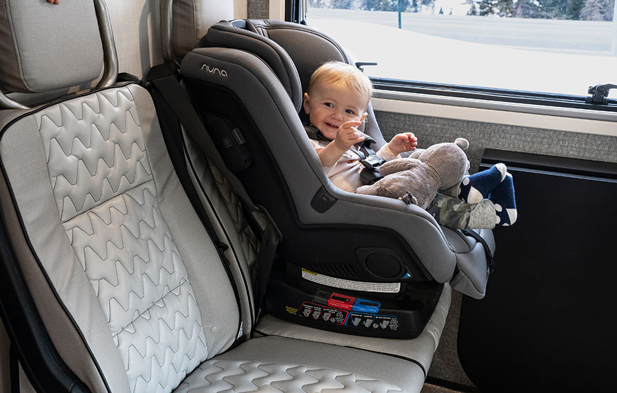 Buckling Up Kids In An Rv Winnebago, Should A Car Seat Be Behind Driver Or Passenger
