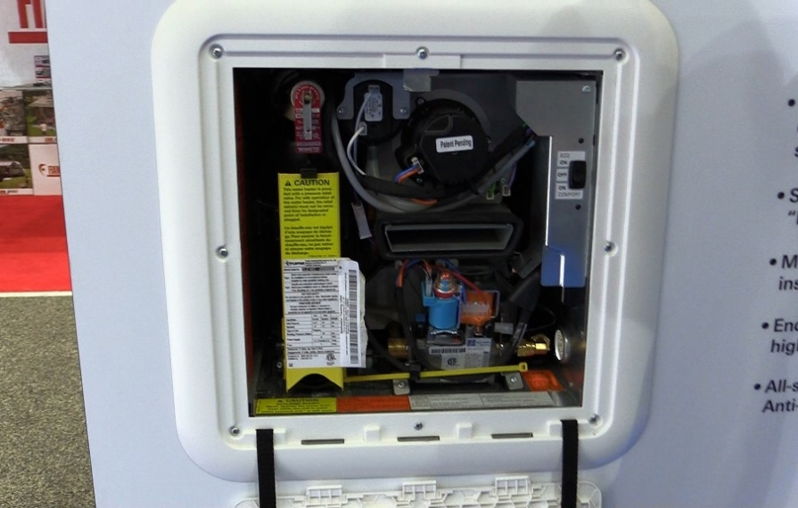 Truma AquaGo on display.