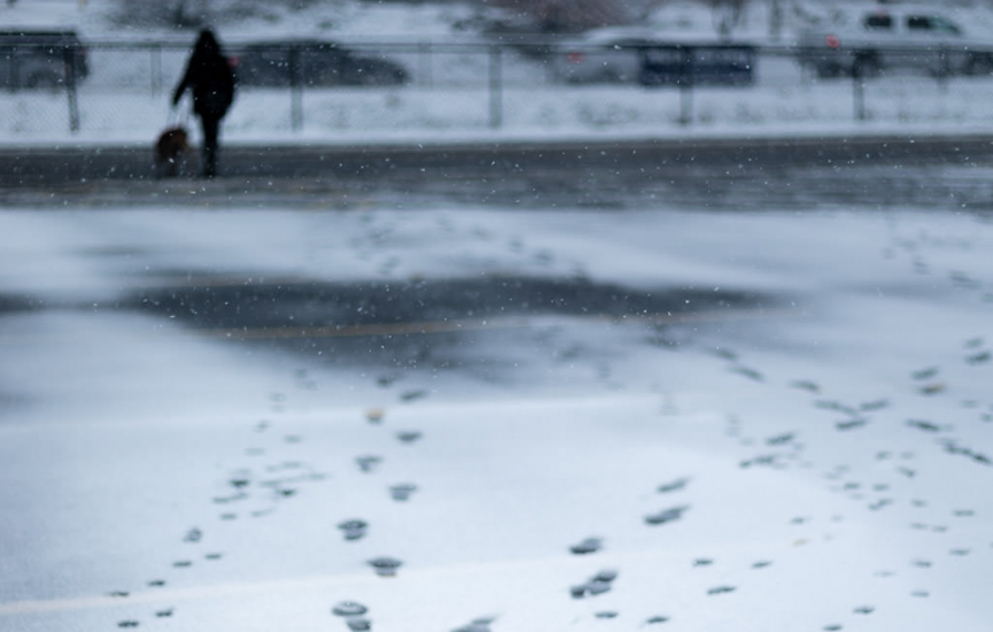 Detail view of dual-pane acrylic window