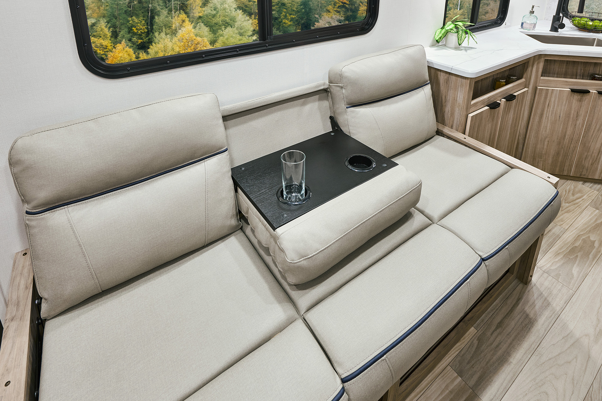 2026 Winnebago Access 18RK — Sofa with Middle Table in Access 18RK
