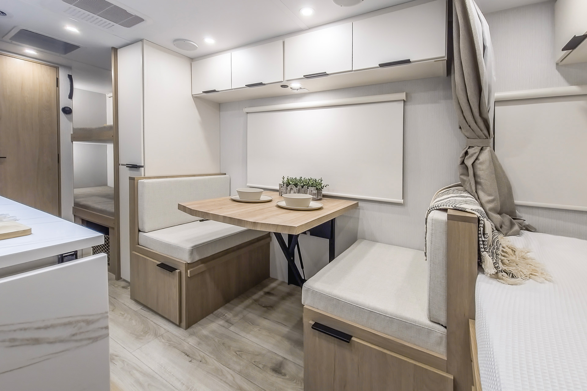 2026 Winnebago Micro Minnie 1800BH — Close up of the dinette inside a Winnebago Micro Minnie 1800BH