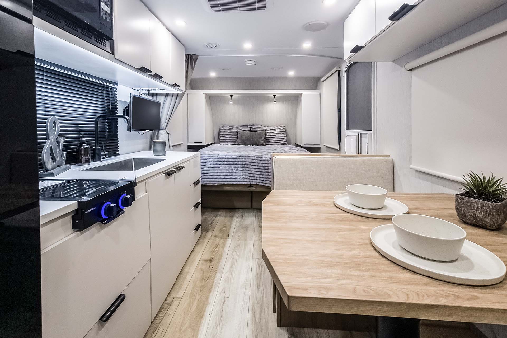 2026 Winnebago Micro Minnie 2000MRB — Back to front interior view of Winnebago Micro Minnie 2000MRB