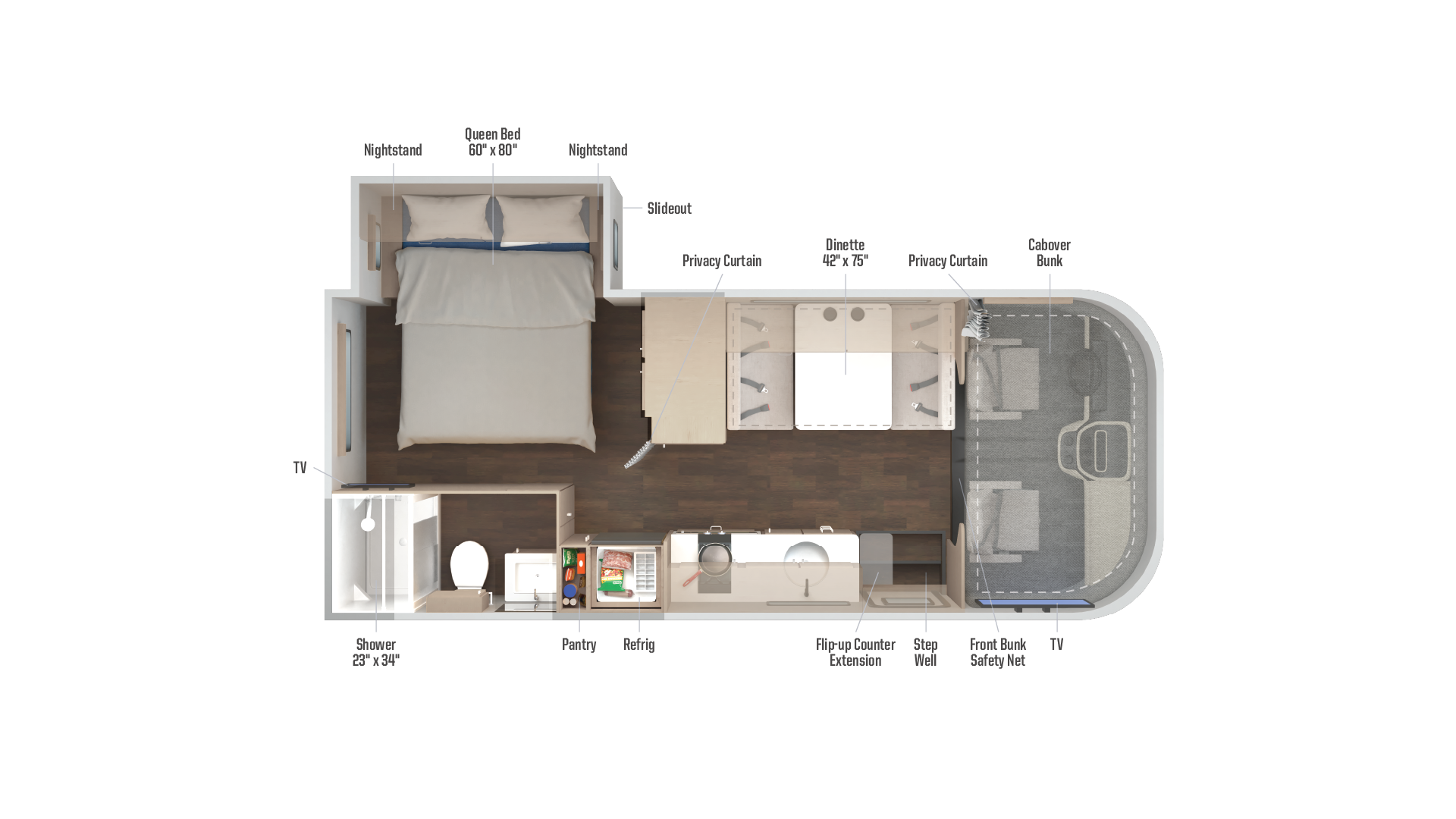 2026 Winnebago Sunflyer 22RS floor plan