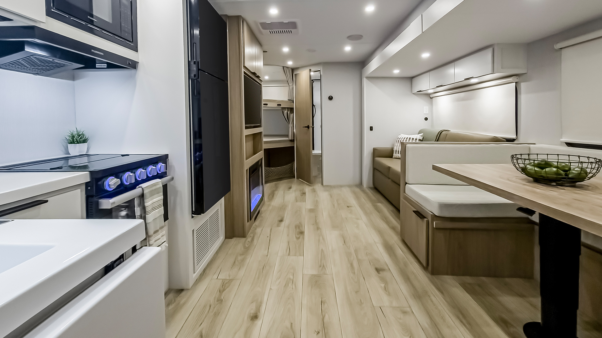 2026 Winnebago Thrive 28BHS — Front to back interior view of Winnebago Thrive 28BHS