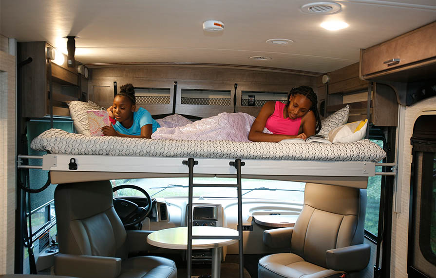 The MOST AMAZING Class A Gas Motorhome with Bunk Beds and 2 Full Bathrooms!  