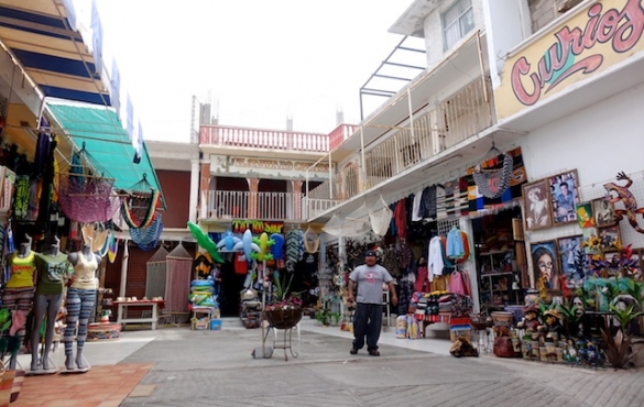 Shops along the road in Puerto Penasco