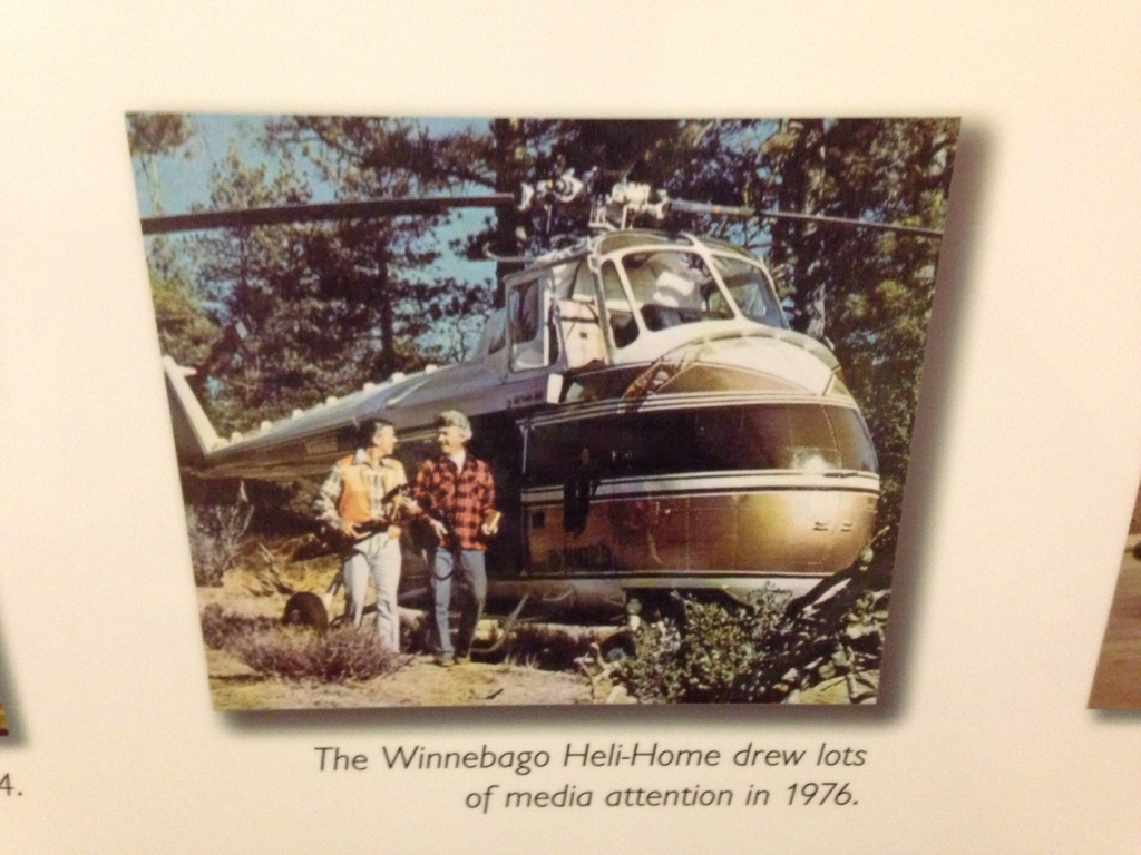 Photo of Winnebago Heli-Home in 1976.