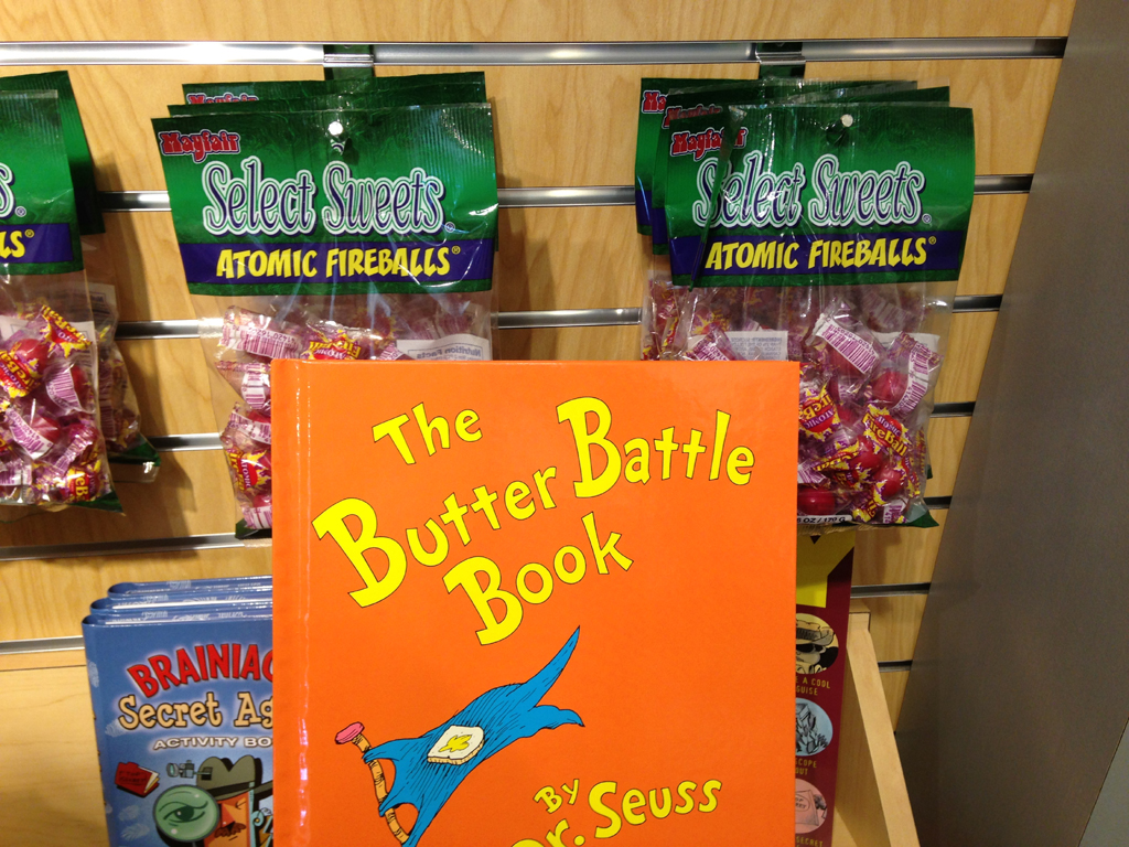 Cover of "The Butter Battle Book" by Dr. Seuss.