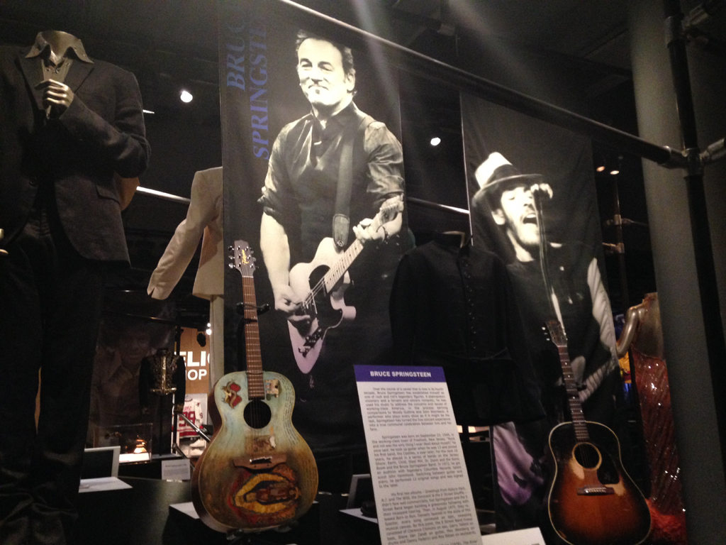 Bruce Springsteen display.