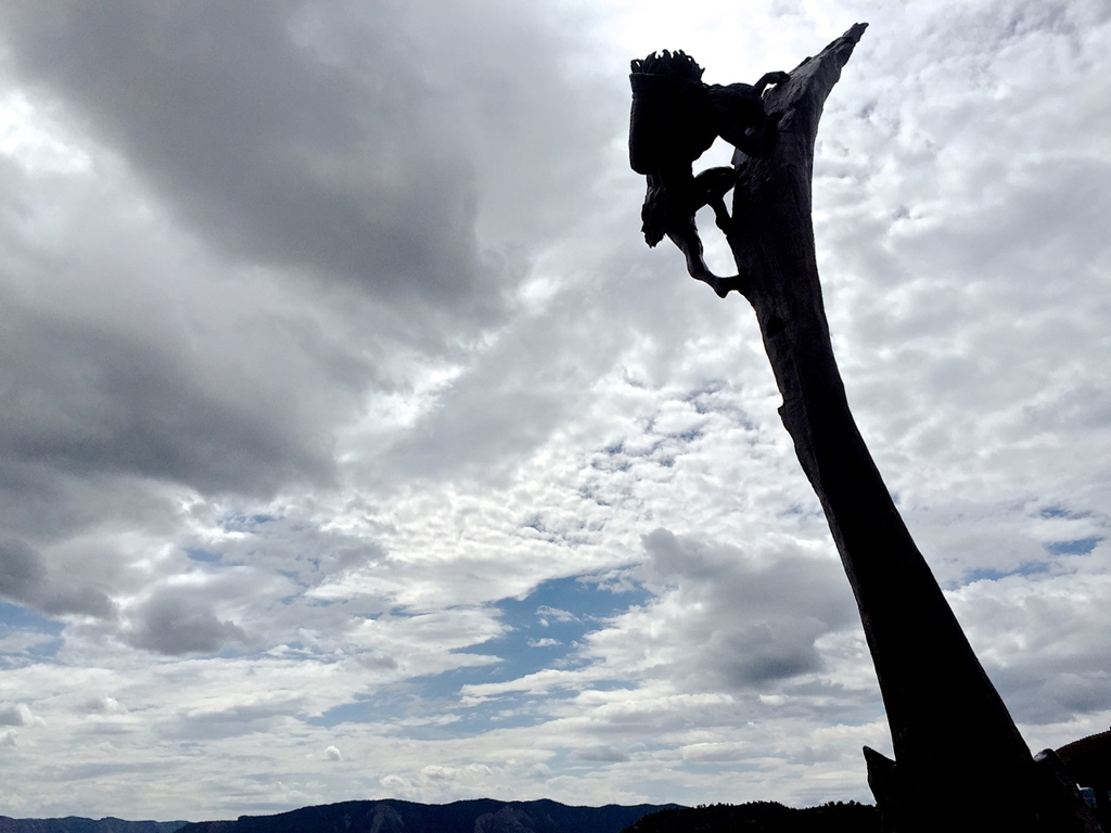 Tribute statue at Mesa Verde National park visitor center.