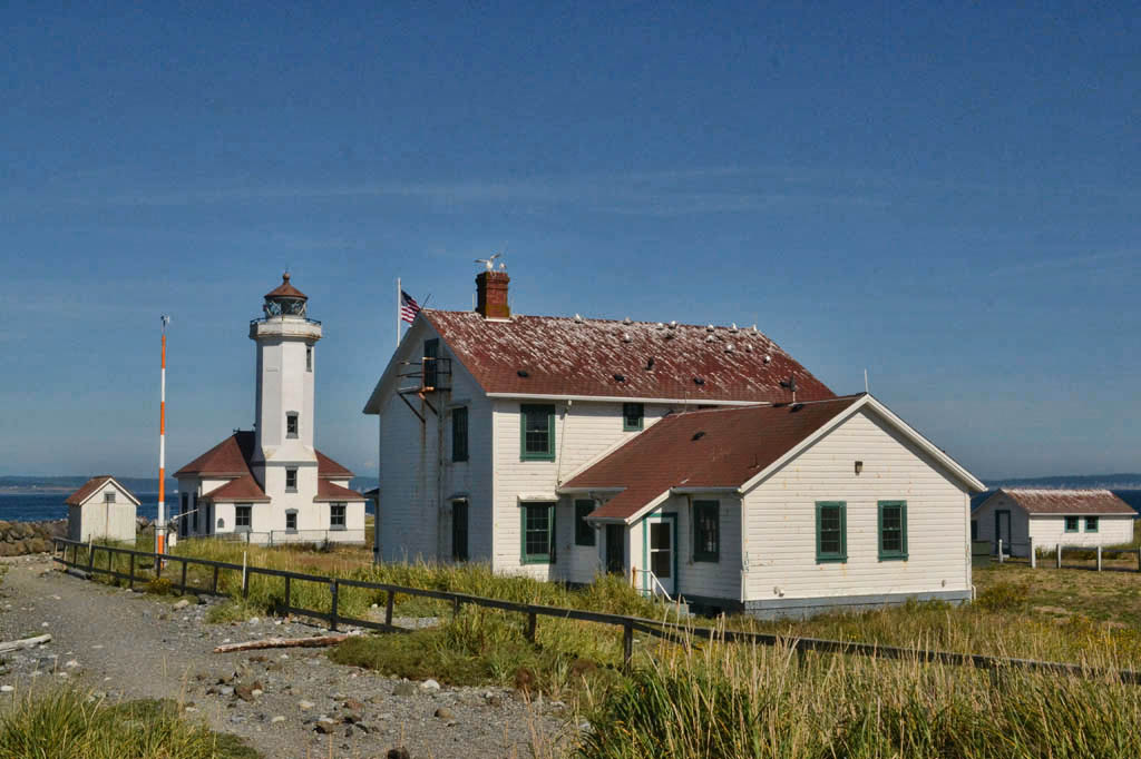 Lighthouse and home at Fort Worden.