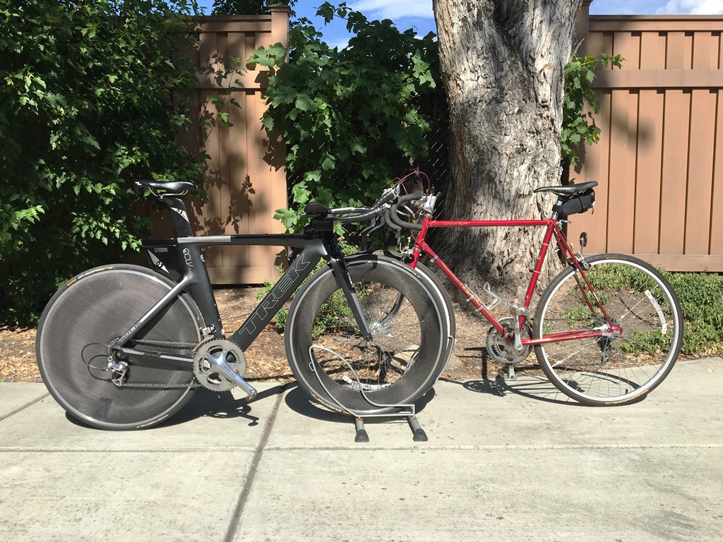 Two very different bikes with different lock protection.