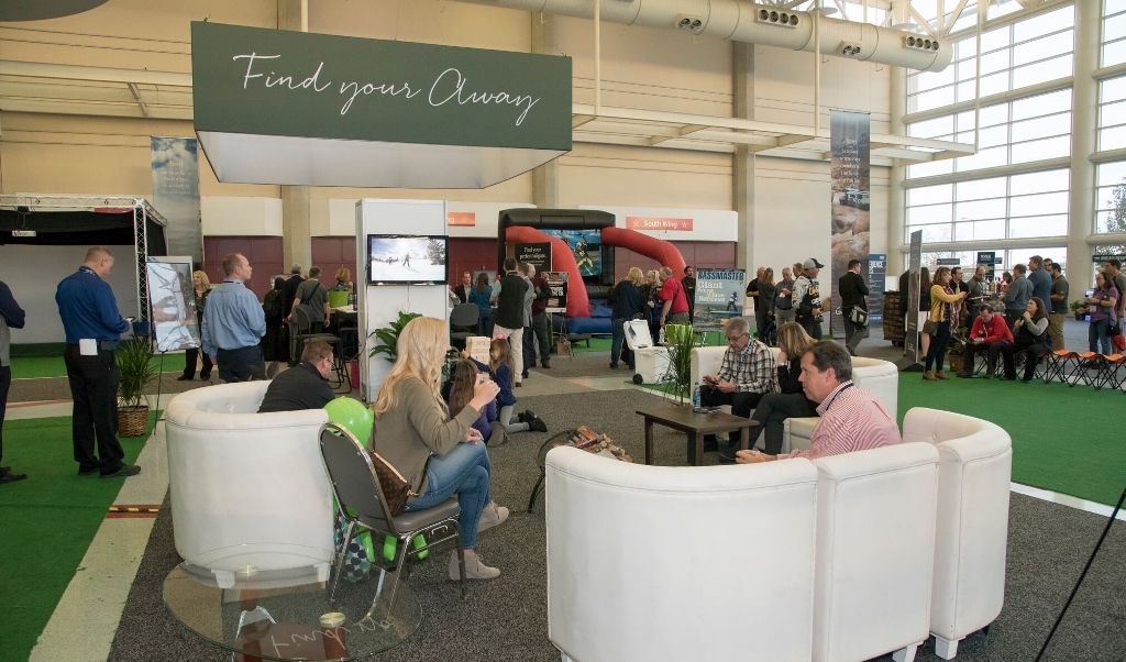 Experience zone at the RVIA trade show in Louisville, Kentucky