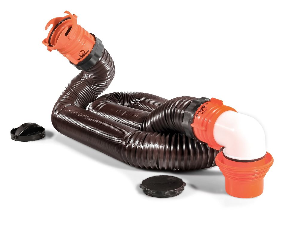 Sewer hose with secure connections