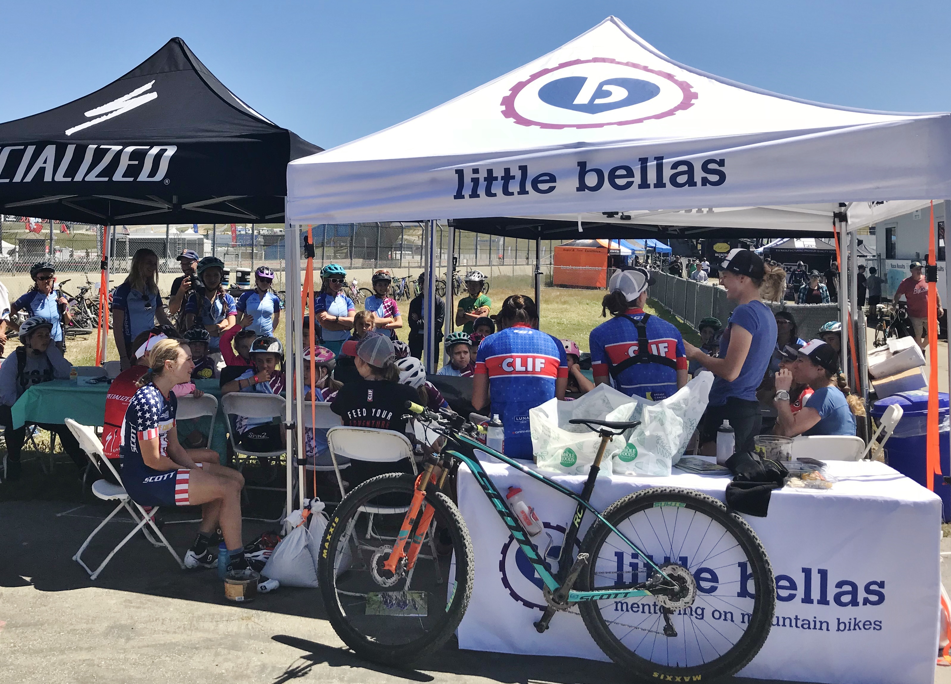 Little Bellas booth at Sea Otter Classic