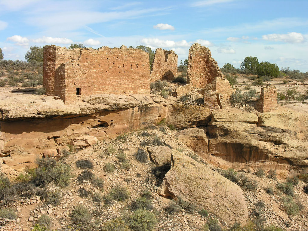 Remnants of a building in Pueblo ruins